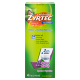 Zyrtec Children's Ages 2+ Allergy Relief Grape Liquid 4oz