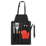 BBQ Apron & Grilling Tools Set (7pc)