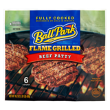 Ball Park Frozen Flamed Grilled Original Beef Patties 6ct 16.2oz