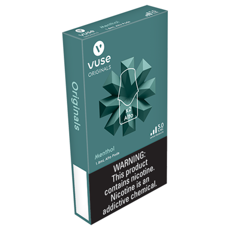 Vuse Alto Pod Menthol 5 Nicotine 2ct Smoke Shop fast delivery by App