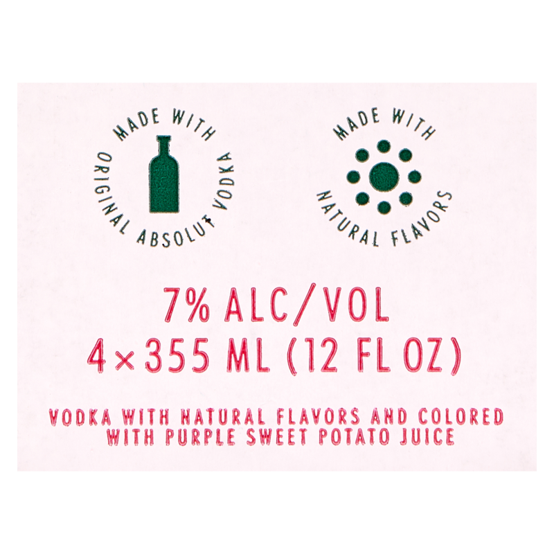 Absolut Grapefruit Paloma 4pk 12oz Cans 7.0 ABV Alcohol fast