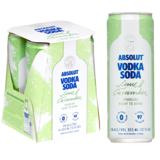 Absolut Lime & Cucumber Vodka Soda 4pk 12oz Can 5.0% ABV