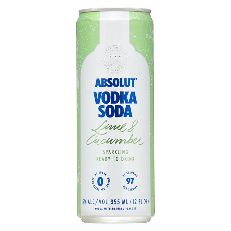 Absolut Lime Cucumber Vodka Soda 4pk 12oz Can 5 0 Abv Snacks Drinks Delivered Fast Online Delivery App Delhi duty free, mumbai duty free, bengaluru duty free, hyderabad duty free, delhi, telangana. absolut vodka