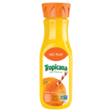 Tropicana No Pulp Orange Juice 12oz Btl