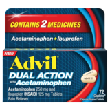Advil Dual Action with Acetaminophen Caplets 72ct