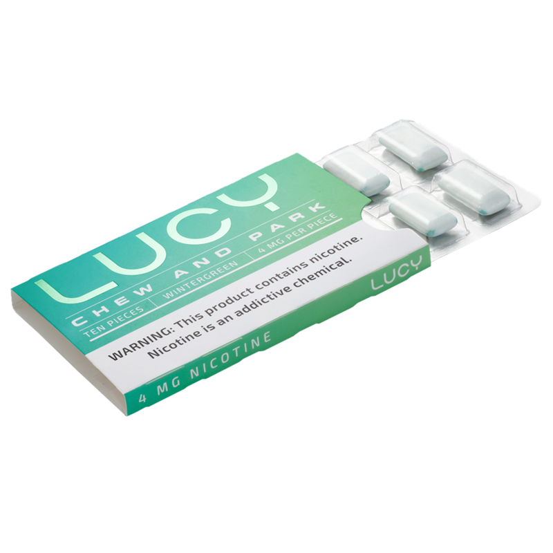 Lucy Wintergreen Nicotine Gum 10ct delivered in minutes