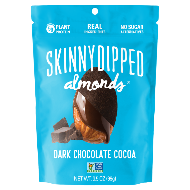 Skinny Dipped Dark Chocolate Cocoa Almonds 3.5oz
