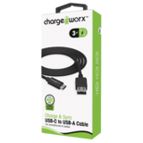 Chargeworx USB-C to USB-A Cable 3ft