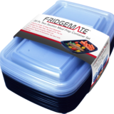 Fridgemate 2-Section Meal Prep Food Container Set 10ct