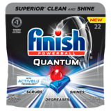Finish Quantum with Activblu Dishwasher Detergent Tabs 22ct
