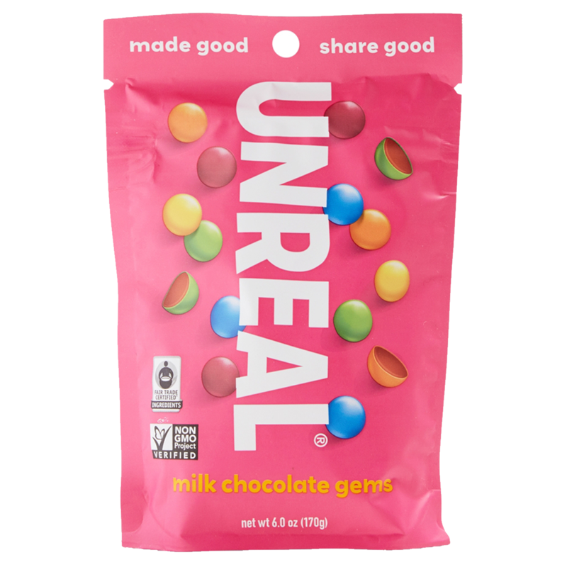 Unreal Milk Chocolate Gems 3.2oz delivered in minutes