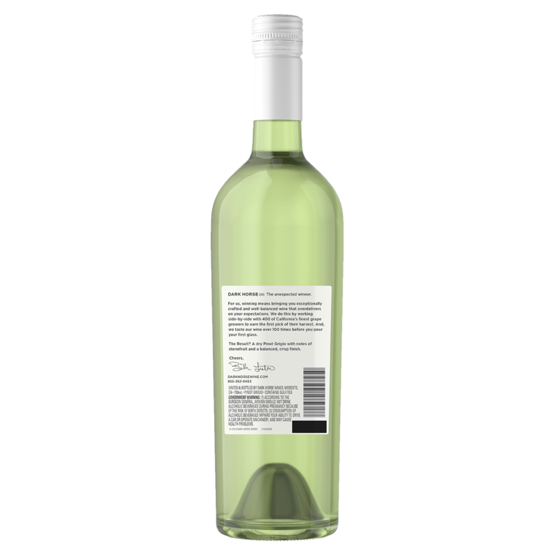 Dark Horse Pinot Grigio 750 Ml Delivered In Minutes