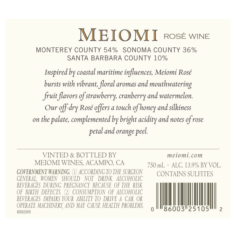 Meiomi Rose 750 ml Alcohol fast delivery by App or Online