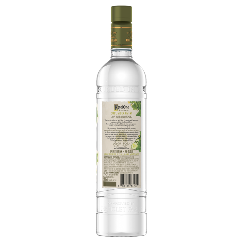 Ketel One Botanical Cucumber & Mint Vodka 750ml (60 Proof) Alcohol