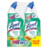 Lysol Clean & Fresh Country Scent Toilet Bowl Cleaner 24oz 2pk