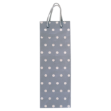 The Gift Wrap Company Silver Classic Dots Bottle Gift Bag