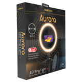 LED Aurora Ring Light Black 10in