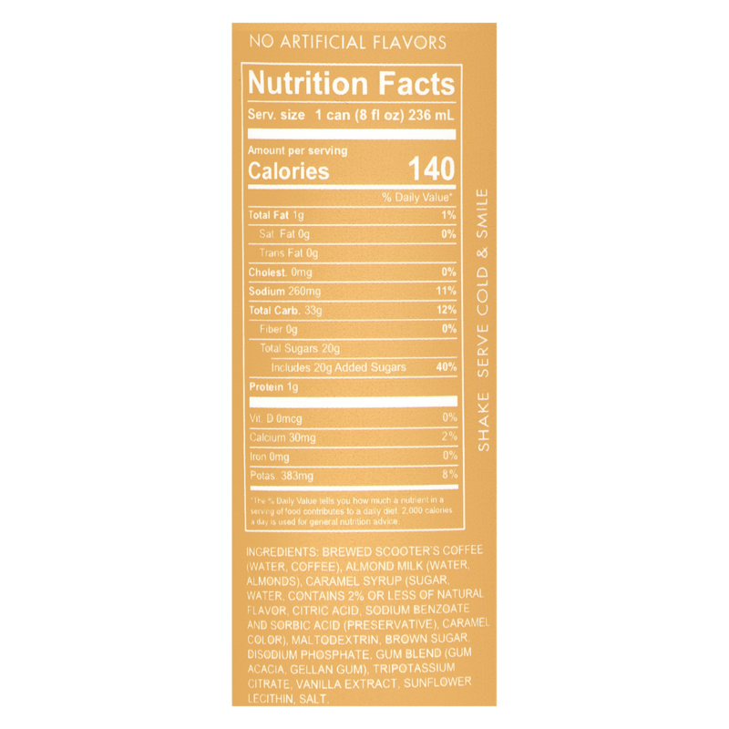 Scooter's ReadytoDrink Salted Caramelicious Latte 8oz Can Drinks