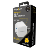 Chargeworx Type C iPhone 12 Wall Charging Block White