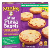 Annie's Homegrown Frozen 3 Cheese Mini Pizza Bagels 9ct 6.65oz