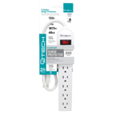 CJ Tech 6 Outlet 300J Surge Protector 2ft