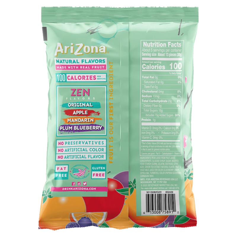 Arizona Green Tea Fruit Snacks 5oz Snacks fast delivery by App or Online