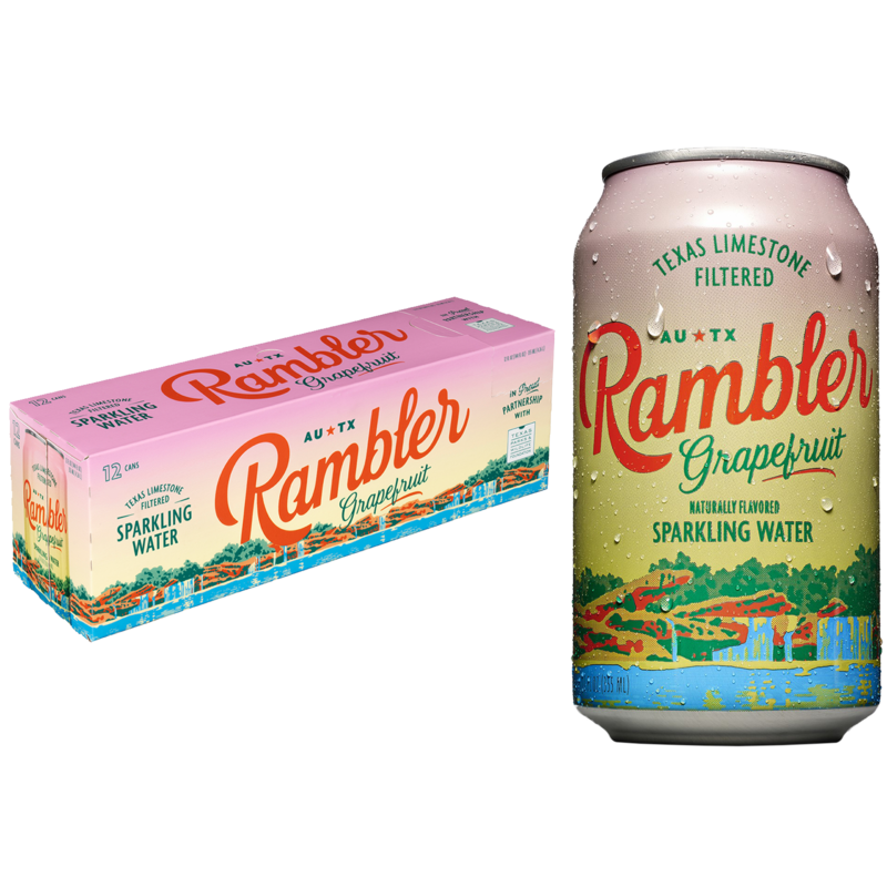 Rambler Sparkling Water Grapefruit 12oz 12pk Can delivered in minutes