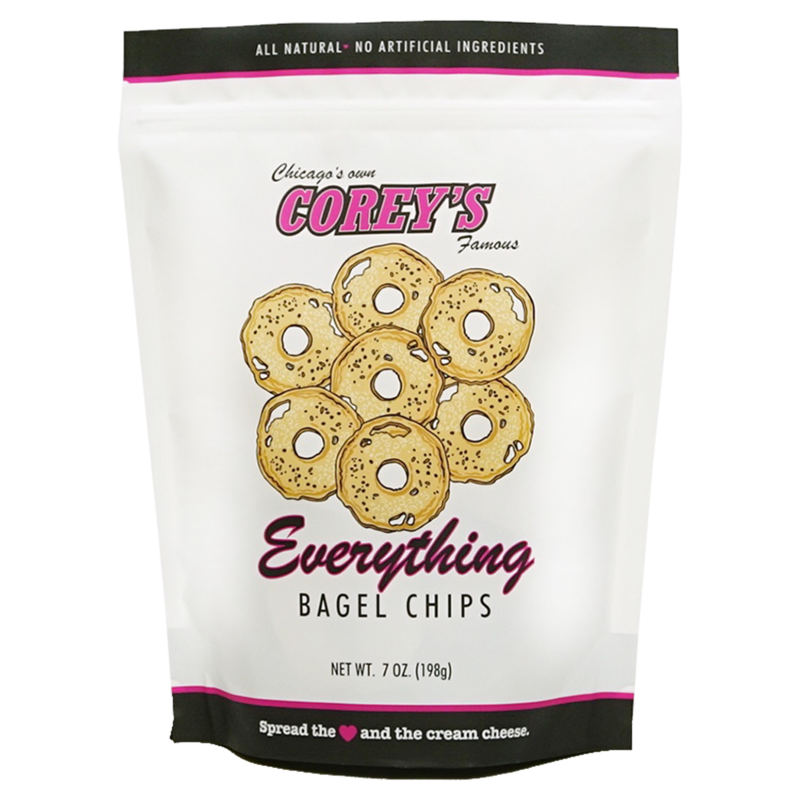 Corey's Everything Bagel Chips 7oz Snacks fast delivery by App or Online