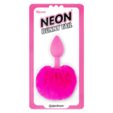 Neon Pink Bunny Tail