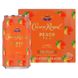 Crown Royal Peach Tea Canadian Whisky Cocktail 4pk 12oz Can 7% ABV