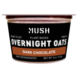 MUSH Plant Based Dark Chocolate Ready to Eat Overnight Oats 5oz