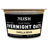 MUSH Plant Based Vanilla Bean Ready to Eat Overnight Oats 5oz