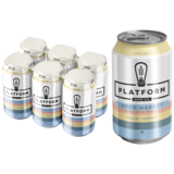 Platform Brewing Open Market Peach Apricot White Ale 6pk 12oz Can 4.8% ABV
