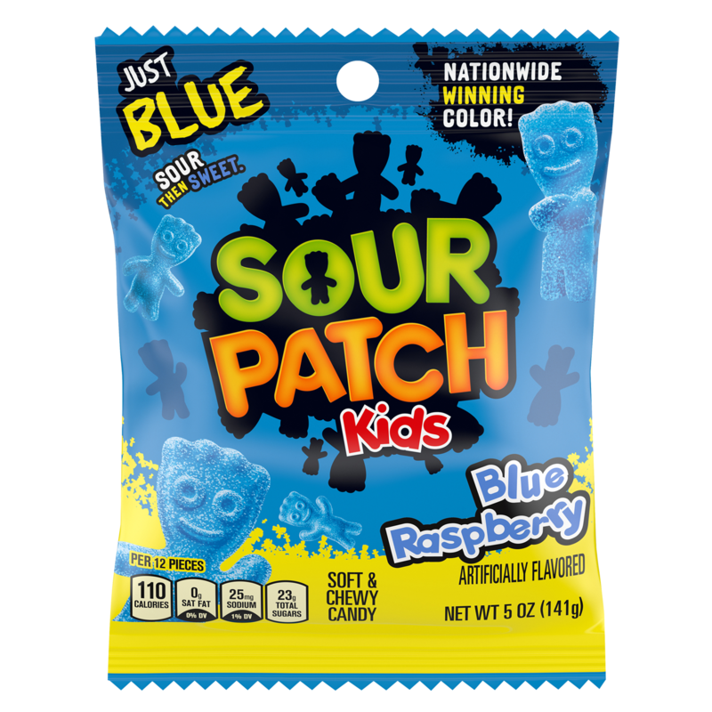 Sour Patch Kids Blue Raspberry Soft and Chewy Candy 5oz ...