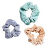 Assorted Velvet Scrunchies 3ct