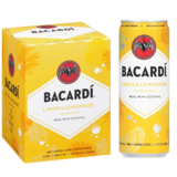 Bacardi Limon & Lemonade Real Rum Cocktails 4pk 12oz Can (11.8 Proof)