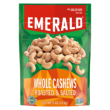 Emerald Nuts Roasted & Salted Whole Cashews 5oz