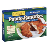Golden Frozen Potato Pancakes Traditional Latkes 8ct 10.6oz