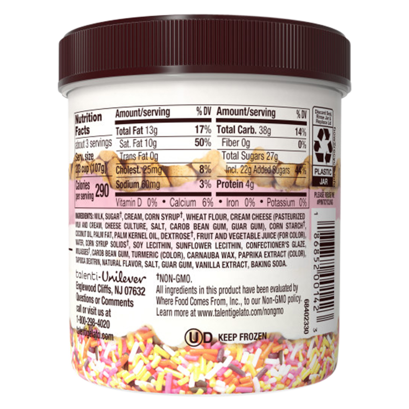 Talenti Gelato Layers Confetti Cookie 10.3oz Ice Cream fast delivery