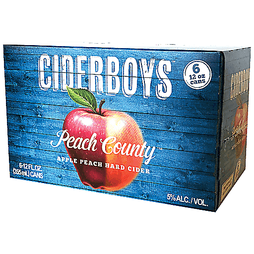 Ciderboys Seasonal Cider Peach Country 6pk 12oz Can delivered in