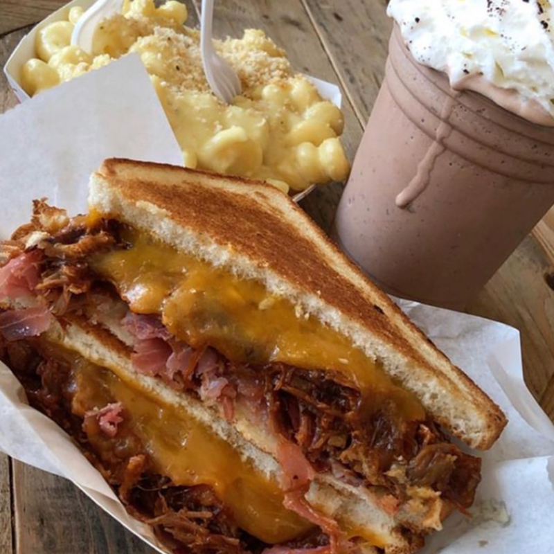 Ms. Cheezious BBQ Pulled Pork Melt delivered in minutes