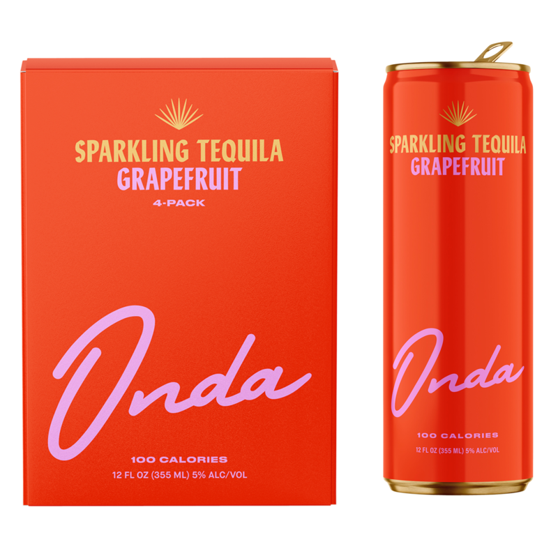 Onda Sparkling Tequila Grapefruit 4pk 12oz Can 5.0 ABV delivered in