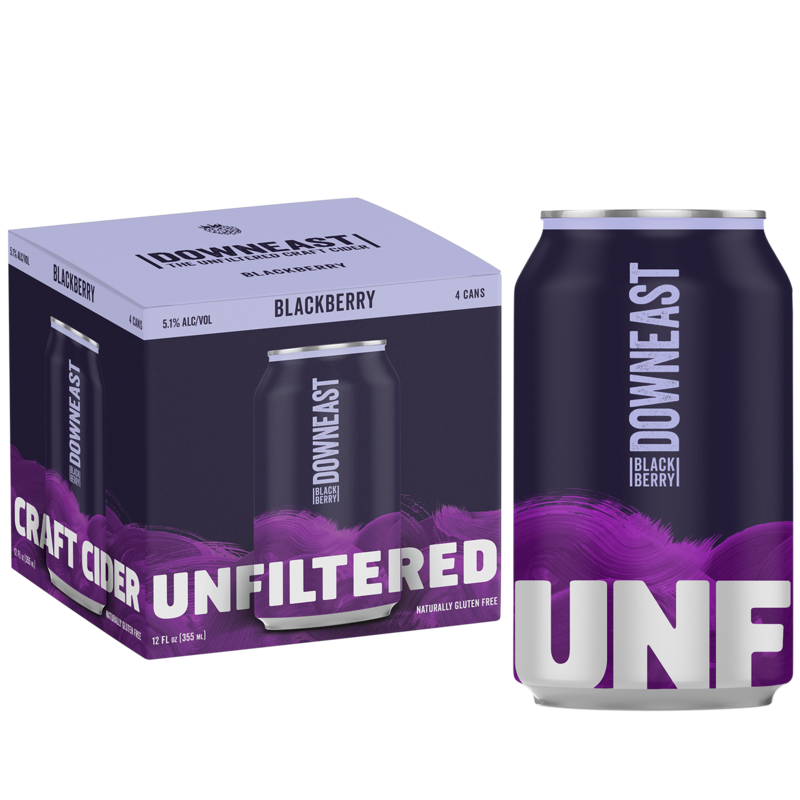 Downeast Cider Blackberry 4pk 12oz Can 5.1 ABV delivered in minutes