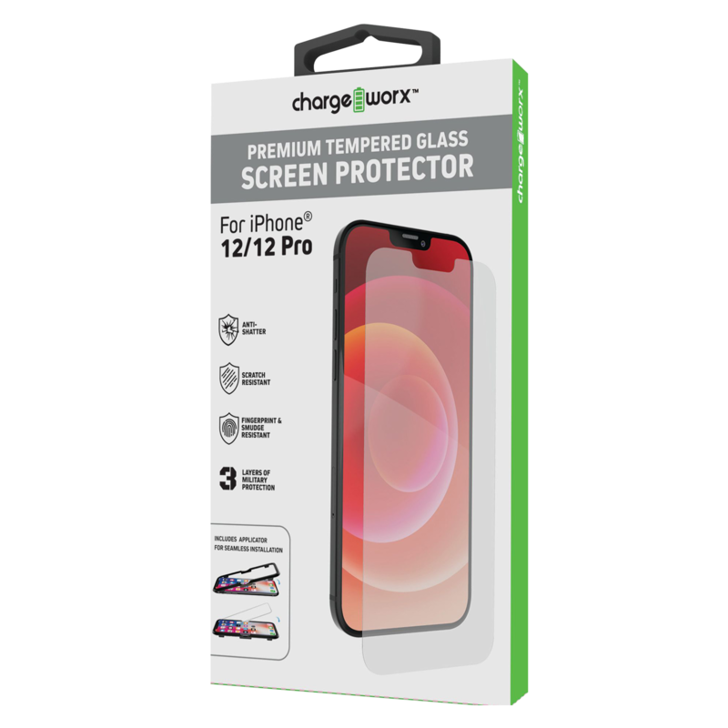 Chargeworx Iphone 12 12 Pro Glass Screen Protectorsnacks Drinks Delivered Fast Online Delivery App