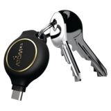 Atom 2+ Hours USB-C E-Charger Key Chain Black