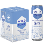 Wild Tonic Blueberry Basil Hard Kombucha 4pk 12oz Can 5.6% ABV