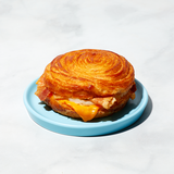 Bacon, Egg, & Cheddar on Croissant Bun