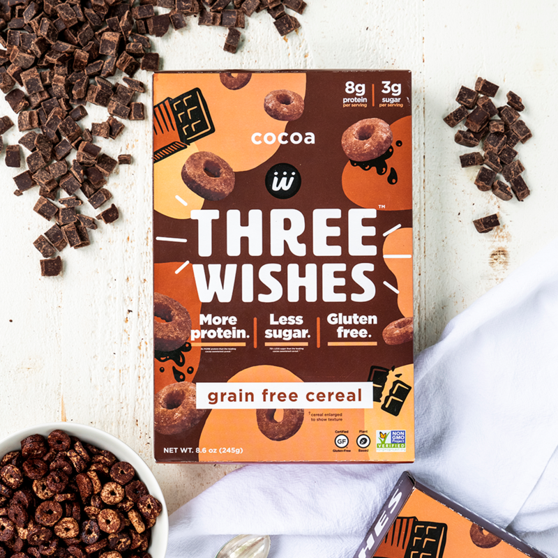 Three Wishes Grain Free Cereal Cocoa 8.6oz Grocery fast delivery by