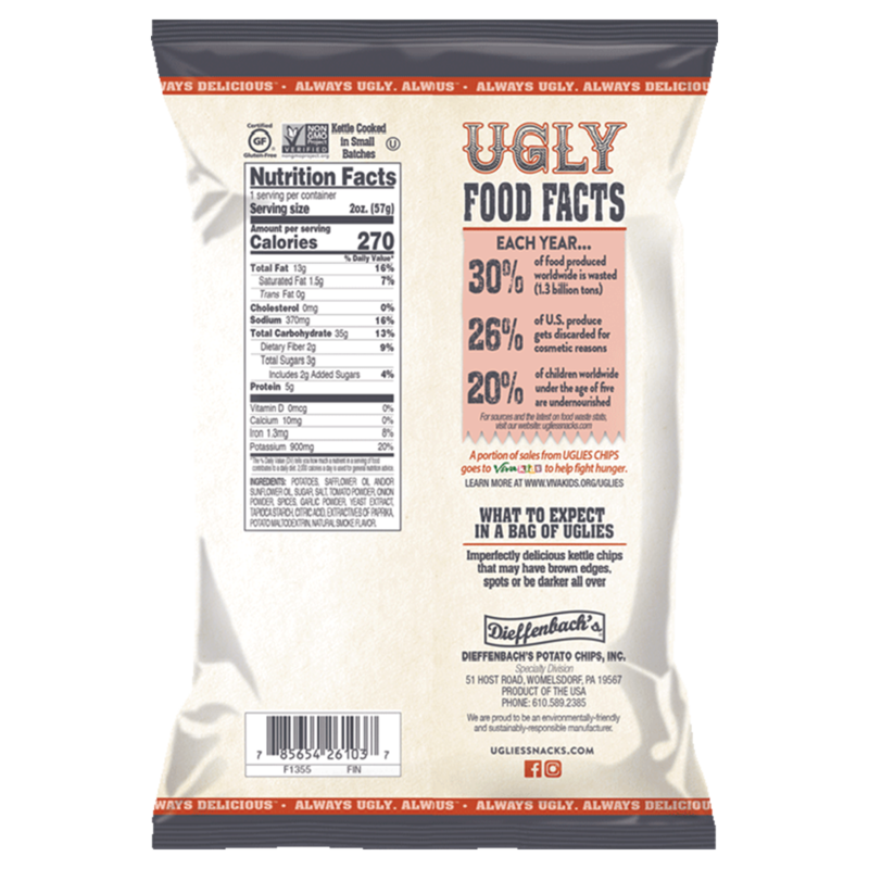 Uglies Kettle Cooked Barbecue Potato Chips 2oz Snacks fast delivery