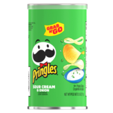 Pringles Potato Crisps Chips Sour Cream and Onion 2.5oz Grab N' Go